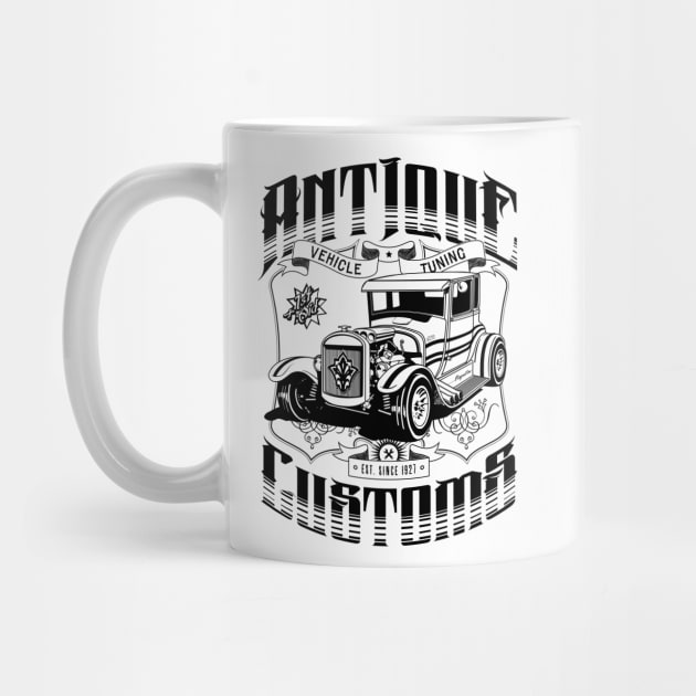 Hot Rod - Antique Customs (black) by GetThatCar